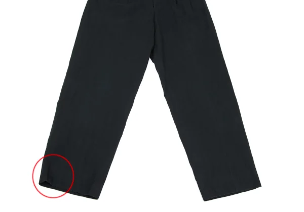 コムデギャルソン オムCOMME des GARCONS HOMME コットンシャドーストライプツータックパンツ 墨黒L K-169524_006