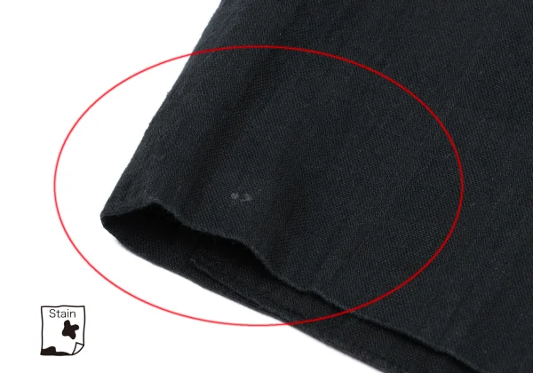 コムデギャルソン オムCOMME des GARCONS HOMME コットンシャドーストライプツータックパンツ 墨黒L K-169524_007