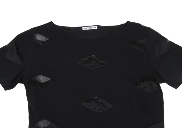 ISSEY MIYAKE Diamond Mesh Nylon T Shirt K-169527_002