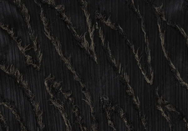 PLEATS PLEASE Fringe Line V Neck Top K-169530_012