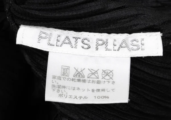 PLEATS PLEASE Fringe Line V Neck Top K-169530_015