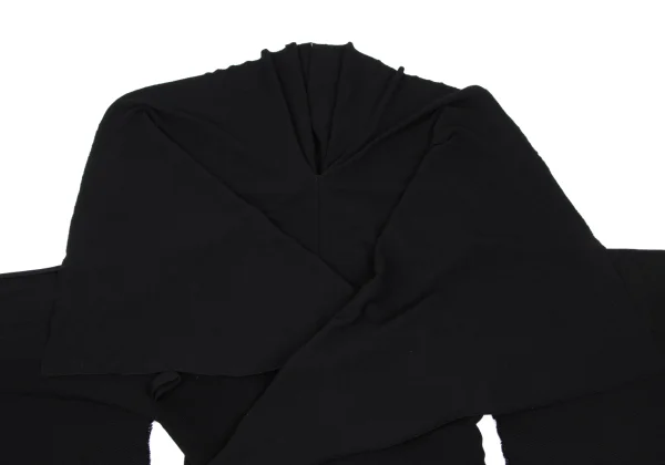 ISSEY MIYAKE A-POC Wool Nylon Mesh Drape Cardigan K-169533_004