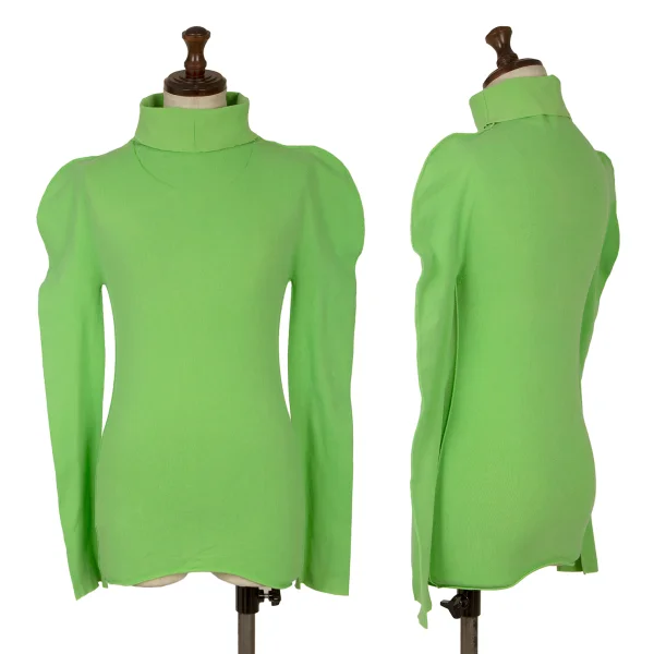 ISSEY MIYAKE A-POC Nylon Cotton Cutting T Shirt Light Green 2 K-169534_001