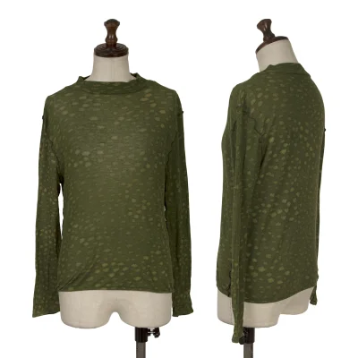 Plantation Printed Mock Neck T Shirt