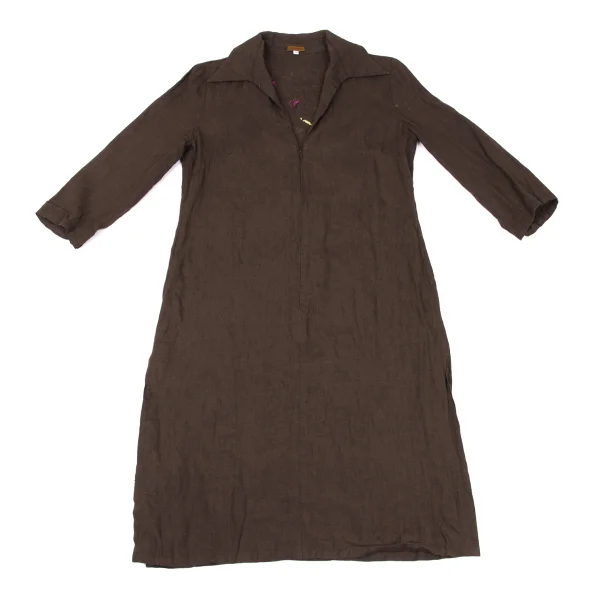 KENZO JUNGE Back Bird Print Stitch Design Dress K-169538_002