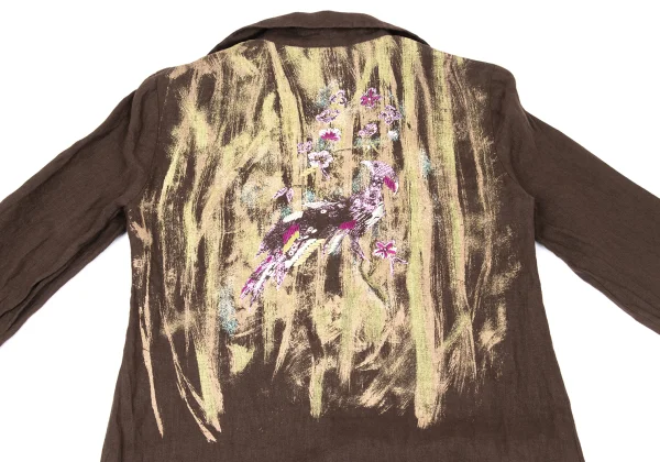 KENZO JUNGE Back Bird Print Stitch Design Dress K-169538_011