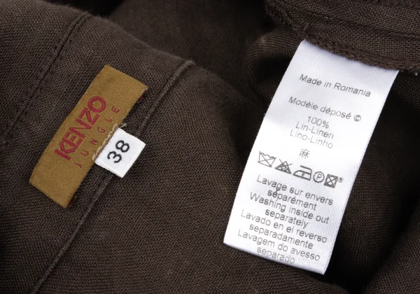 KENZO JUNGE Back Bird Print Stitch Design Dress K-169538_014