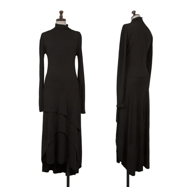 DKNY Rayon Blended Maxi Dress Black S K-169539_001