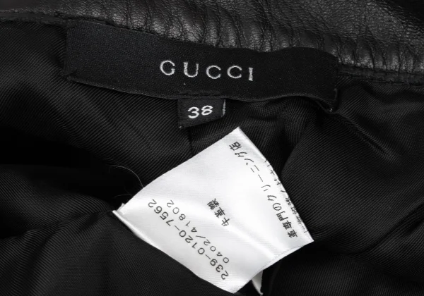 GUCCI Leather Straight Pants K-169540_016