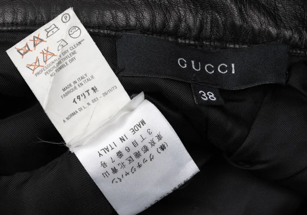 GUCCI Leather Straight Pants K-169540_017