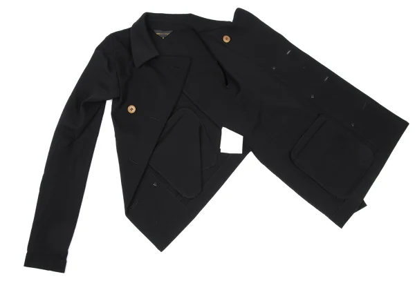 COMME des GARCONS Stretch Wool Twist Knit Jacket K-169543_012