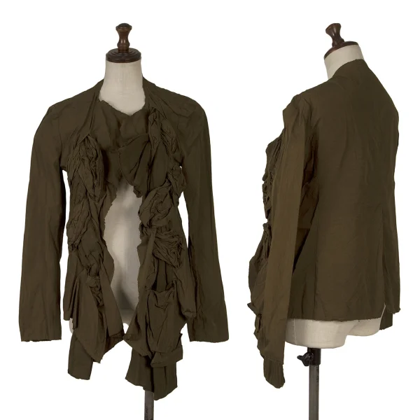 COMME des GARCONS Dyed Knot Design Jacket Khaki M K-169546_001
