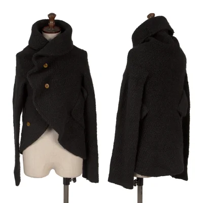 COMME des GARCONS Angora Blend Wool Knit Circle Jacket