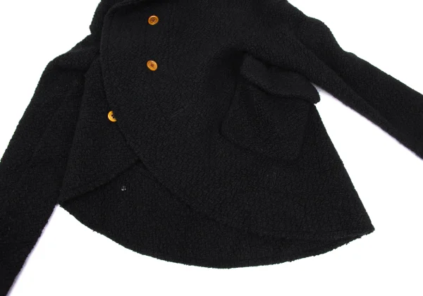 COMME des GARCONS Angora Blend Wool Knit Circle Jacket K-169551_011