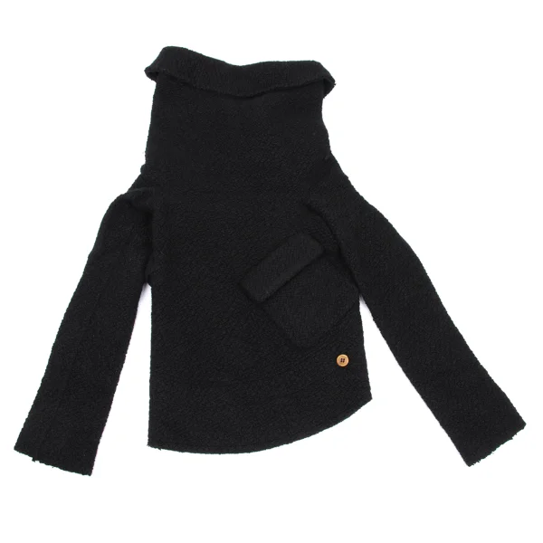 COMME des GARCONS Angora Blend Wool Knit Circle Jacket K-169551_015