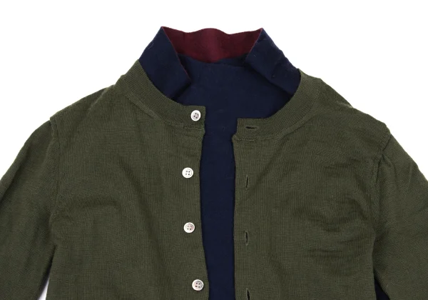 COMME des GARCONS Docking Wool Knit Cardigan K-169553_003