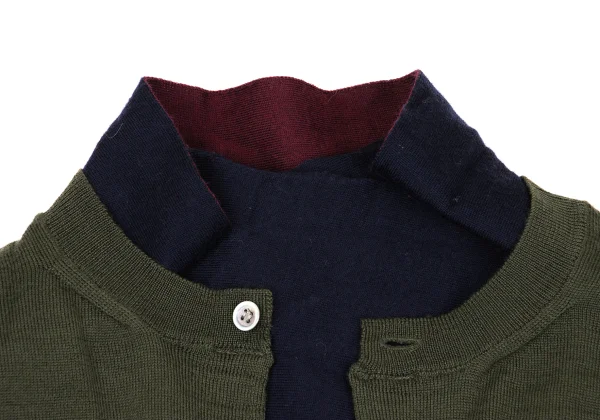 COMME des GARCONS Docking Wool Knit Cardigan K-169553_004