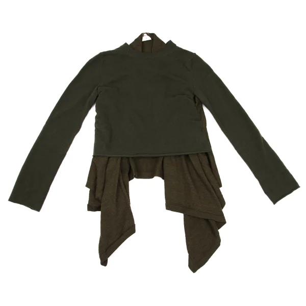 COMME des GARCONS Docking Drape Wool Knit Sweater K-169554_002