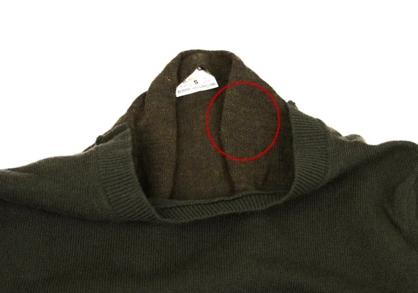 COMME des GARCONS Docking Drape Wool Knit Sweater K-169554_005