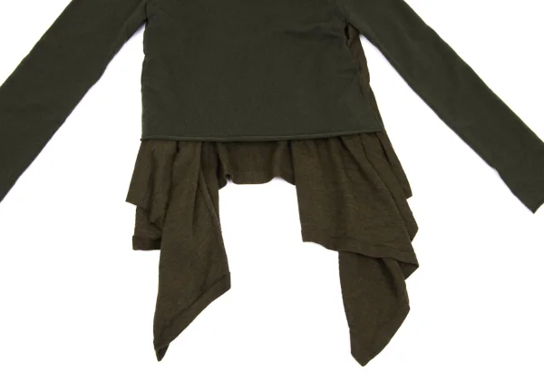 COMME des GARCONS Docking Drape Wool Knit Sweater K-169554_009