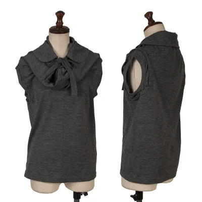 COMME des GARCONS Collared Wool Knit Tank Top