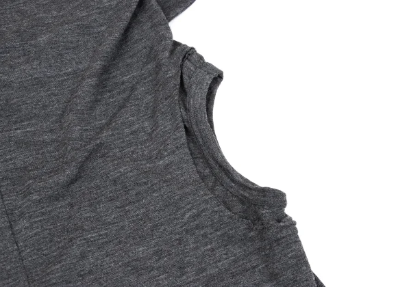 COMME des GARCONS Collared Wool Knit Tank Top K-169555_010