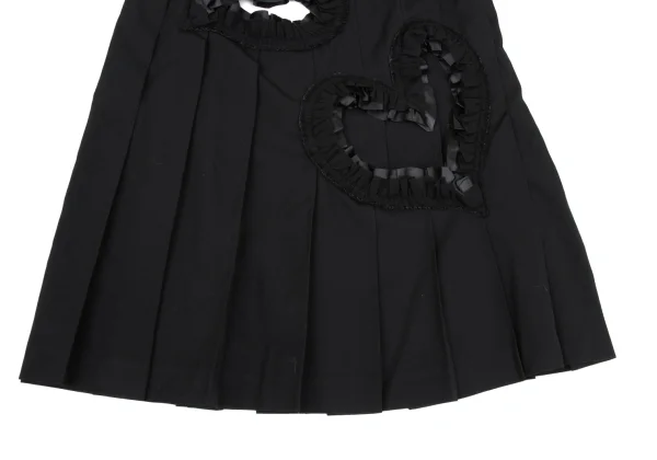 COMME des GARCONS Heart Frill Cutting Wool Gabardine Skirt K-169557_008