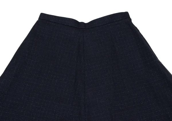 COMME des GARCONS Hem Ruffle Switching Glitter Check Skirt K-169558_003