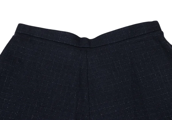 COMME des GARCONS Hem Ruffle Switching Glitter Check Skirt K-169558_004