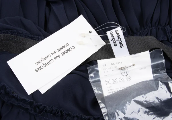 COMME des GARCONS Pleated Tiered Georgette Skirt K-169562_013