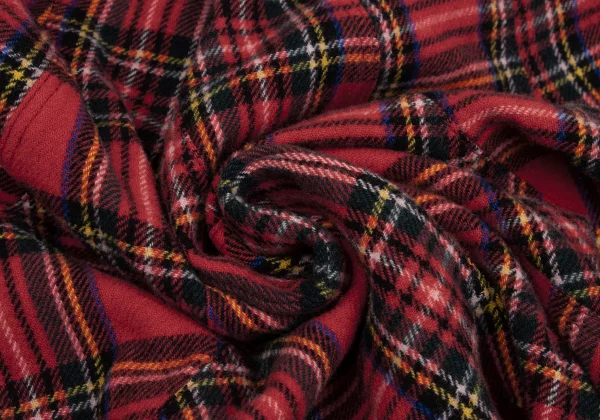 JUNYA WATANABE COMME des GARCONS Patchwork Checkered Fulling Wool Skirt K-169563_011