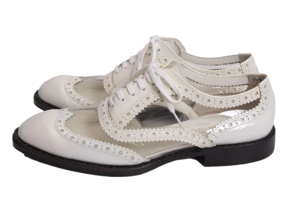 COMME des GARCONS PVC Switching Wingtip Shoes K-169566_003