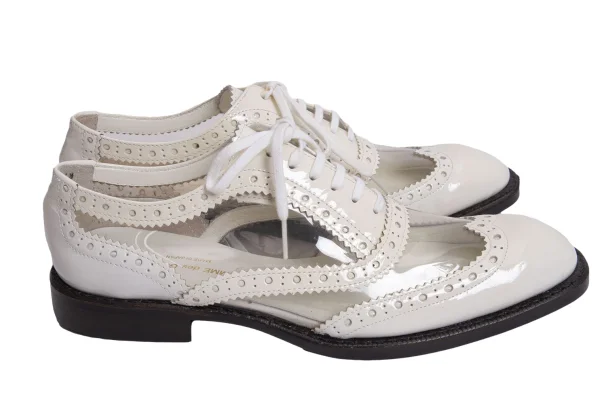 COMME des GARCONS PVC Switching Wingtip Shoes K-169566_005