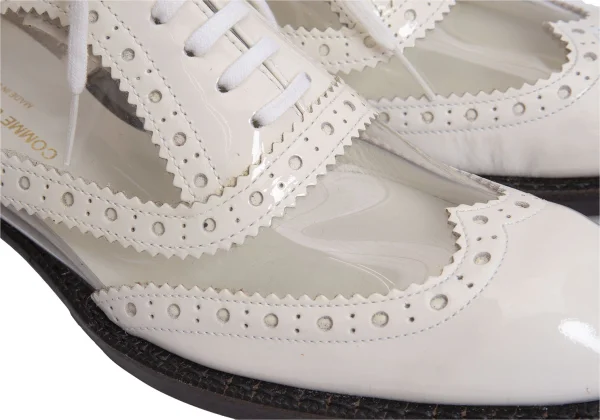 COMME des GARCONS PVC Switching Wingtip Shoes K-169566_006