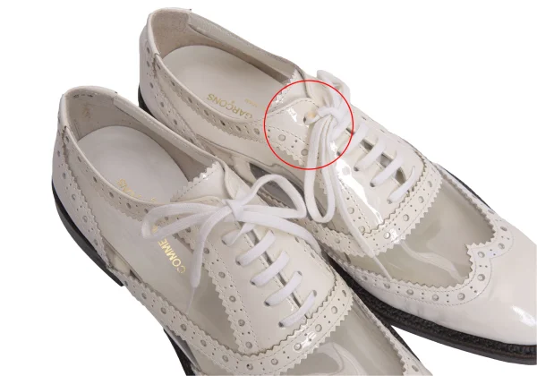 COMME des GARCONS PVC Switching Wingtip Shoes K-169566_007