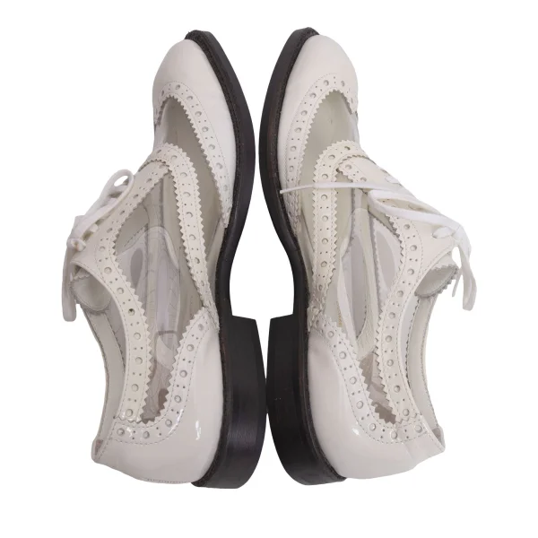COMME des GARCONS PVC Switching Wingtip Shoes K-169566_010