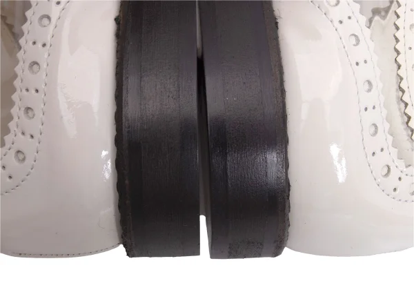 COMME des GARCONS PVC Switching Wingtip Shoes K-169566_011