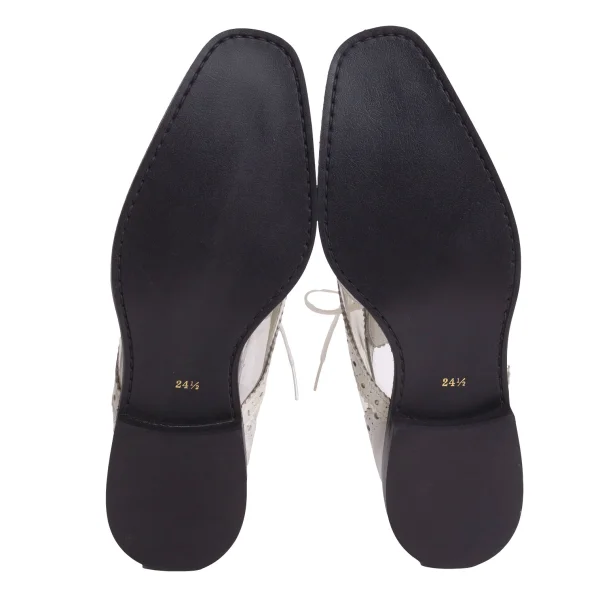 COMME des GARCONS PVC Switching Wingtip Shoes K-169566_012