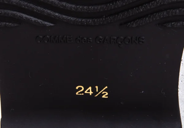 COMME des GARCONS Metallic Leather Wingtip Shoes K-169568_013
