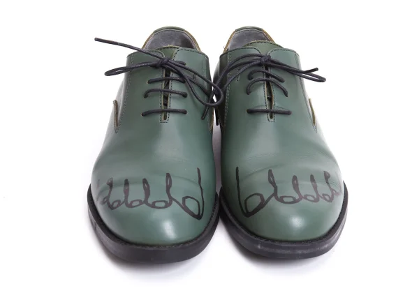 COMME des GARCONS Toes Printed Leather Shoes K-169569_002