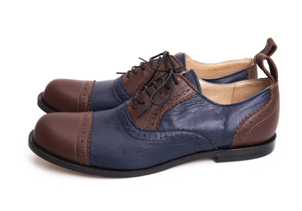 COMME des GARCONS Color Switching Leather Medallion Shoes K-169571_003