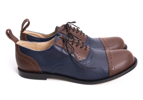 COMME des GARCONS Color Switching Leather Medallion Shoes K-169571_005