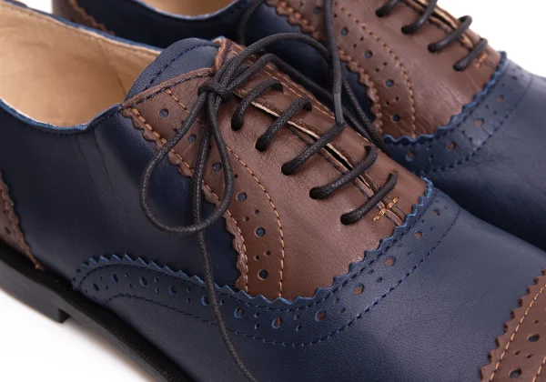 COMME des GARCONS Color Switching Leather Medallion Shoes K-169571_007