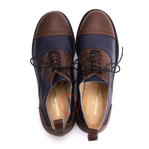 COMME des GARCONS Color Switching Leather Medallion Shoes K-169571_008