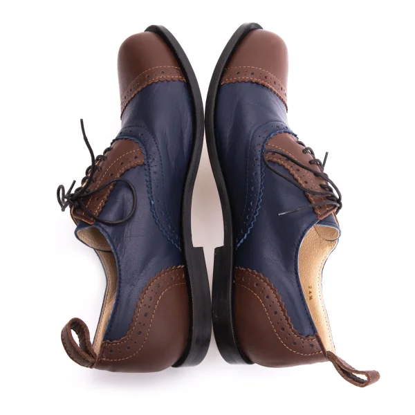 COMME des GARCONS Color Switching Leather Medallion Shoes K-169571_010