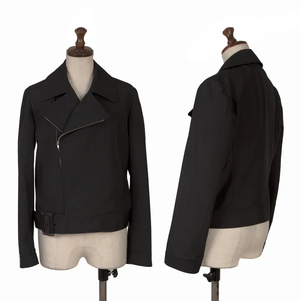 JUNYA WATANABE COMME des GARCONS Mesh Lined Poly Motorcycle Jacket Black S K-169575_001