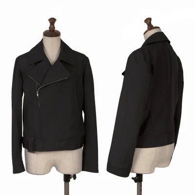 JUNYA WATANABE COMME des GARCONS Mesh Lined Poly Motorcycle Jacket