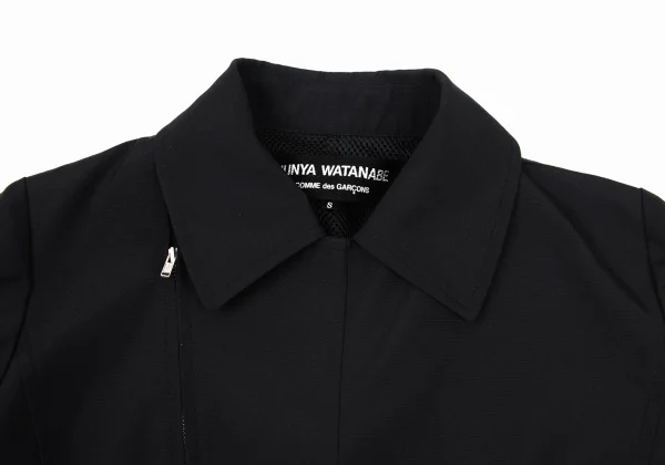 JUNYA WATANABE COMME des GARCONS Mesh Lined Poly Motorcycle Jacket K-169575_007