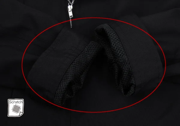 JUNYA WATANABE COMME des GARCONS Mesh Lined Poly Motorcycle Jacket K-169575_010