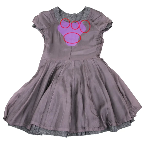 UNDERCOVER Decolletage Embroidery Short-sleeved Dress K-169576_010